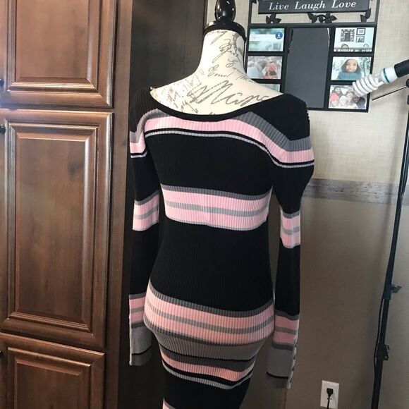 Derek Heart Long Sleeve Sweater Dress Large - Picture 6 of 14